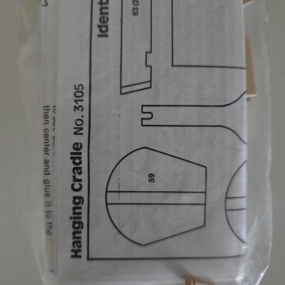 NWT Houseworks Shenandoah Designs Hanging Cradle Doll House Miniature Kit - Picture 4 of 4